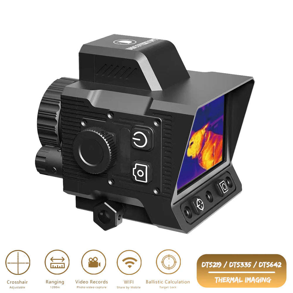 Monocular Tactical Reticle Thermal Imaging 4 Pseudo-Color 640X512 Infrared WIFI Shockproof Hunting Clip-on Thermal